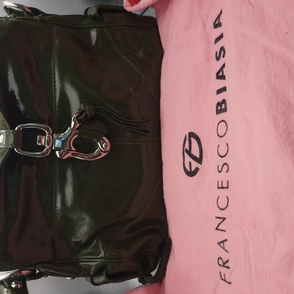Francesco Biasia Green Leather Bag